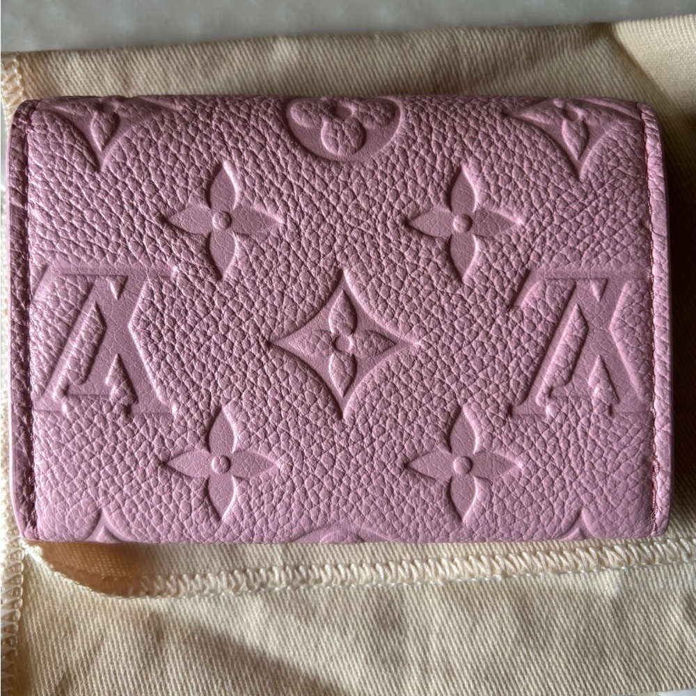 ❌SOLD❌ Vuitton Empreinte Leather Rosalie Cotton Candy Pink Wallet - Picture 2 of 4